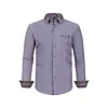 Men's Colorblock Plaid Collar Casual Super Stretch Shirt