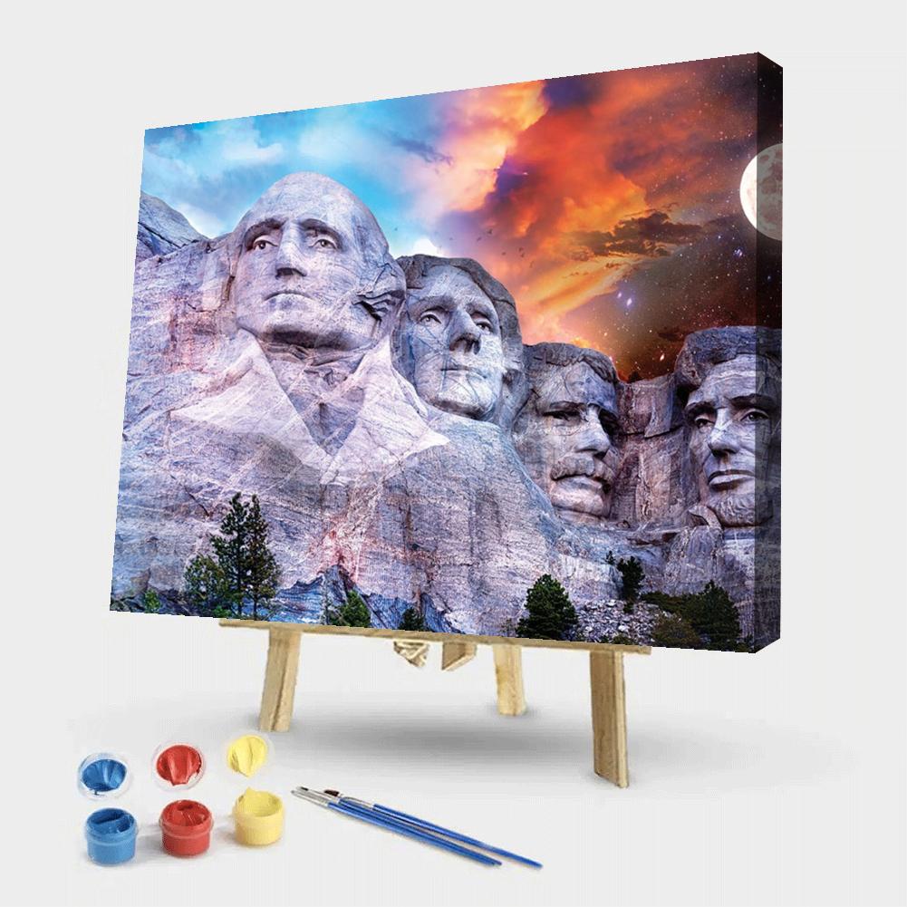 Mount Rushmore, Usa - Painting By Numbers -  50*40CM gbfke