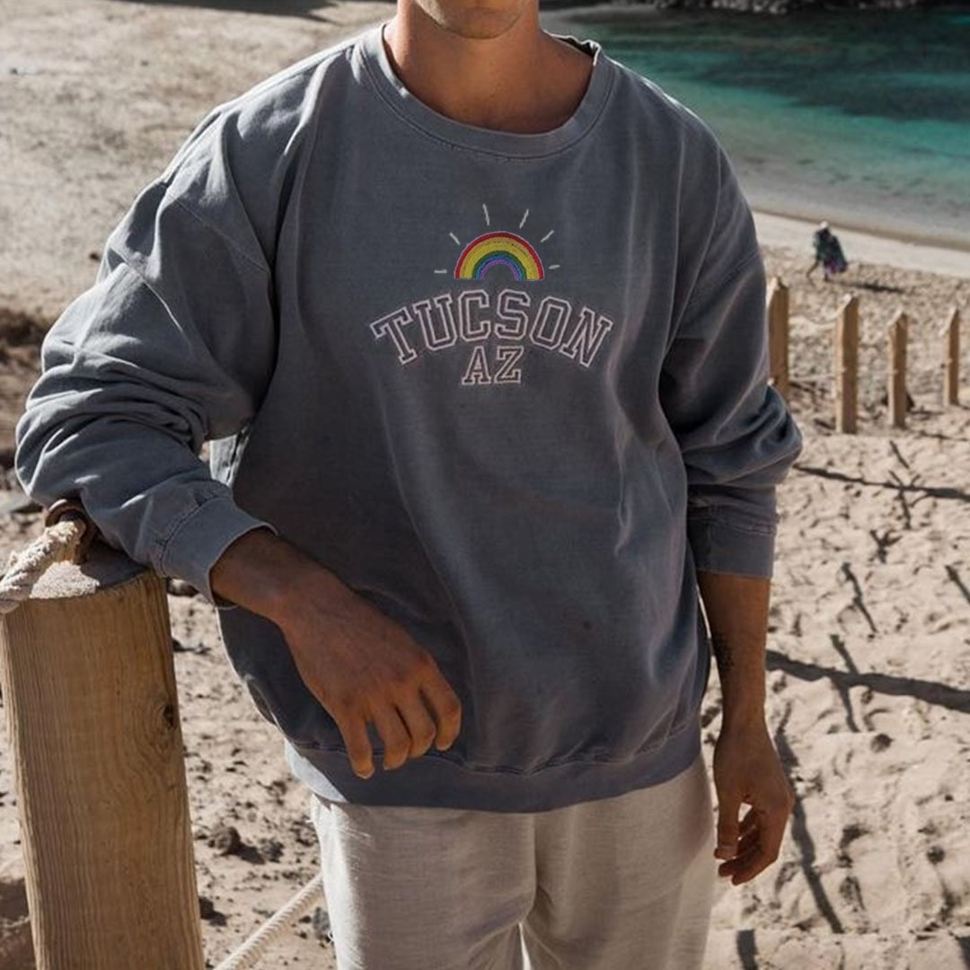Retro Oversized Unisex Round Neck Sweatshirt