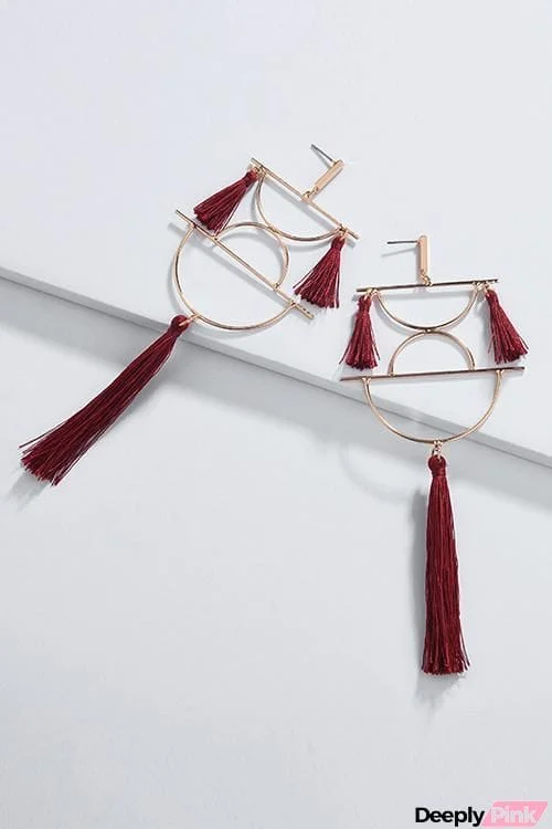 Geometry Tassels Earring