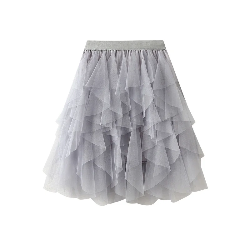 Nigikala Nigikala Summer Short Skirt Fairy Net Dress Pony Skirt Girl Short Skirt 1682