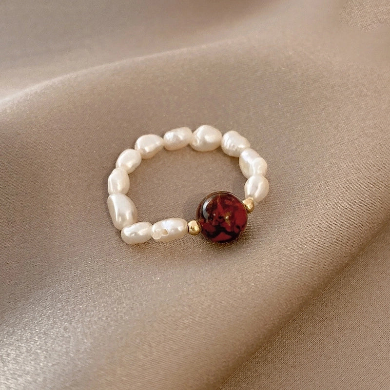 Minimalist Square Flower Bow Knot Copper Hollow Out Inlay Zircon Open Ring 1 Piece