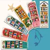 Bookcase DIY 14CT 2 Strand Stamped Cross Stitch Bookmark Set 30x50cm