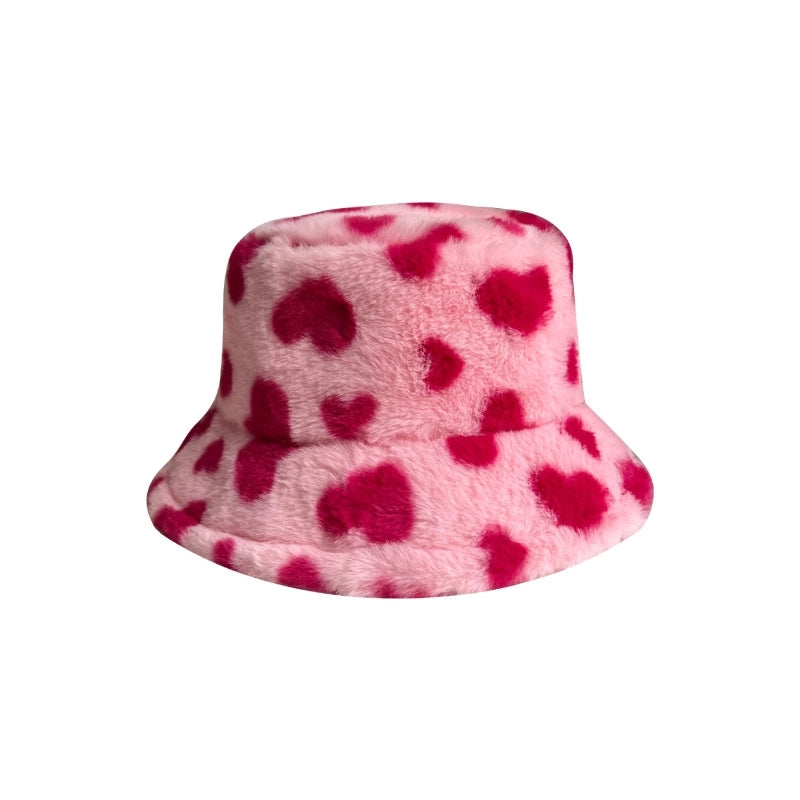 Women’s Vintage Style Heart Shape Curved Eaves Bucket Hat