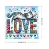 Love Cat-Paint by Numbers Acrylic Painting 20*20cm
