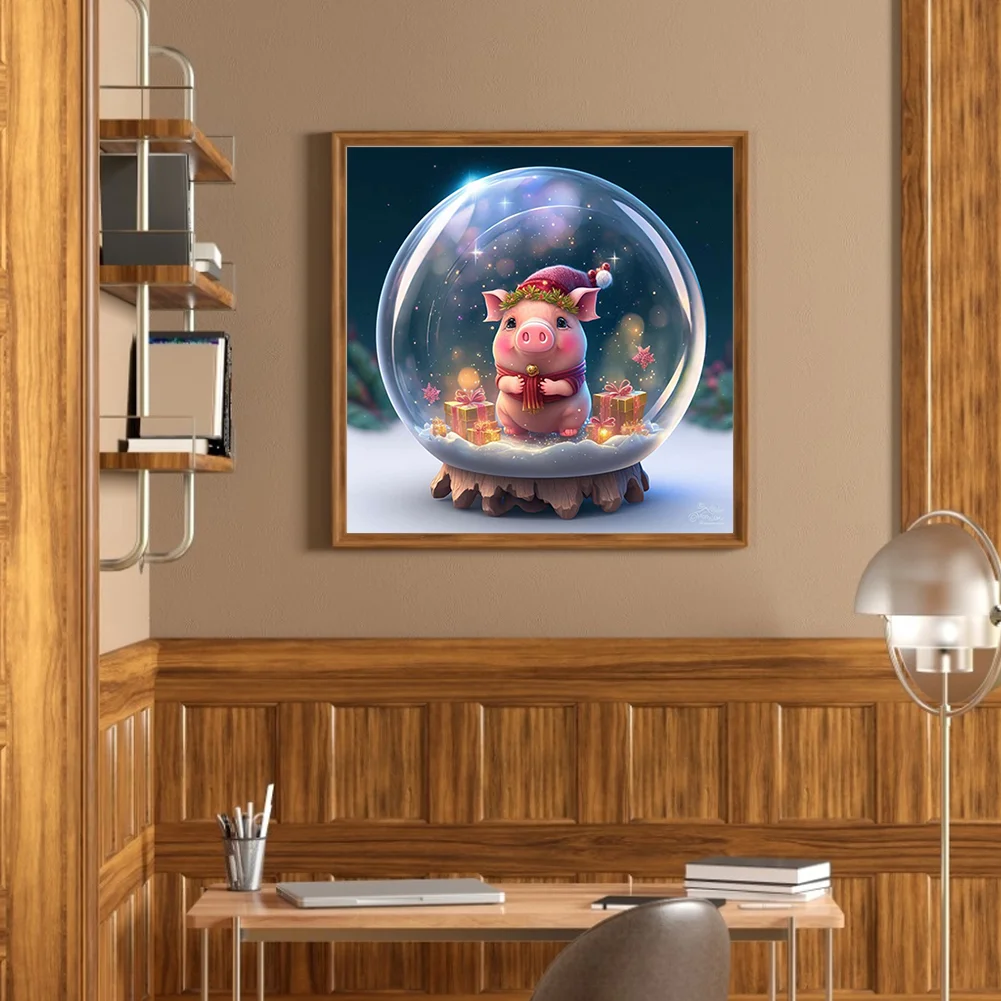 DIY Paint By Number 40*40cm - Crystal Ball-Pig