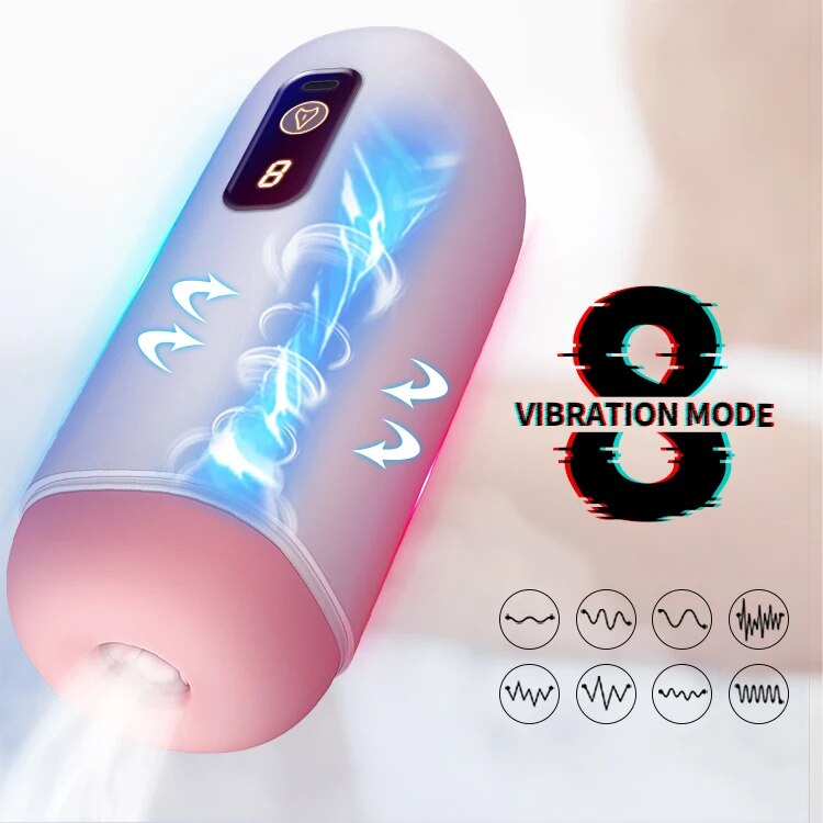 Men's Electric Suction Vibrating Masturbation Cup