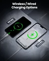 Magnetic Power Bank (ICEMAG), The World's First Transparent 10,000mAh Battery Pack With Active Cooling Fan, Magnetic Portable Charger With 20W USB-C Fast Charging Function, Suitable For iPhone15/14/13/Pro/Pro Max/Mini