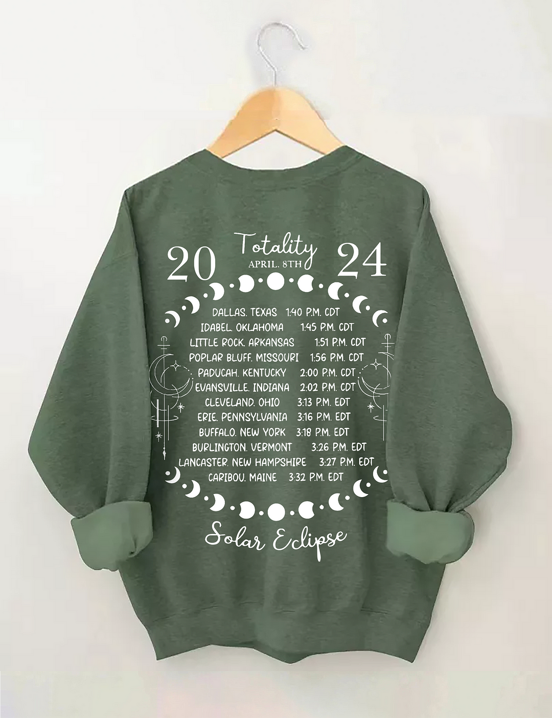 Total Solar Eclipse April 8th 2024 Sweatshirt