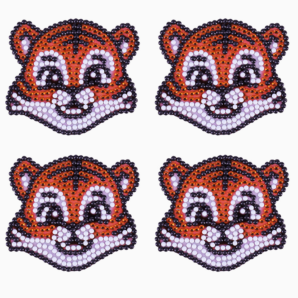 

4pcs Tiger - 5D DIY Craft Sticker, 501 Original