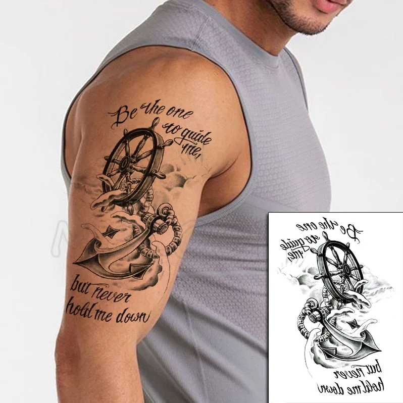 Temporary Tattoo Stickers Scorpion Pyramid Roman Bell Fake Tatto Waterproof Tatoo Back Leg Arm Belly Big Size for Women Men Girl