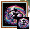 (Multi-Style) Sailor Moon Silhouette-11CT Stamped Cross Stitch 40*40cm/15.75*15.75in