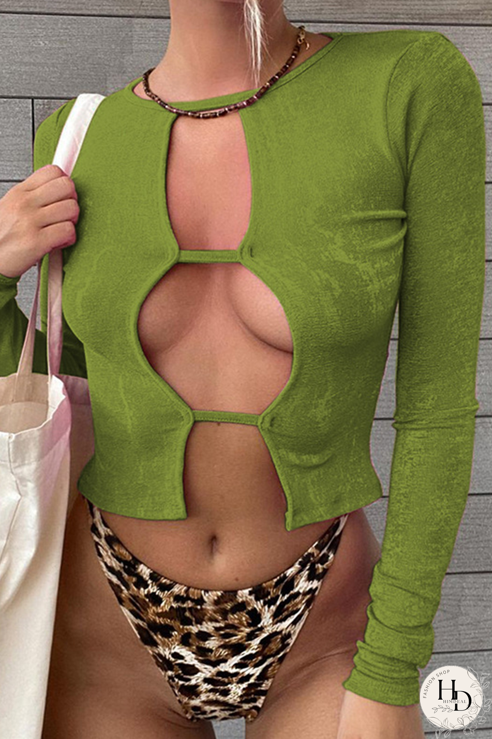 Pink Sexy Solid Split Joint O Neck Tops