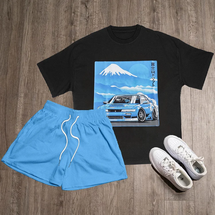 Mount Fuji Print Two Piece Set