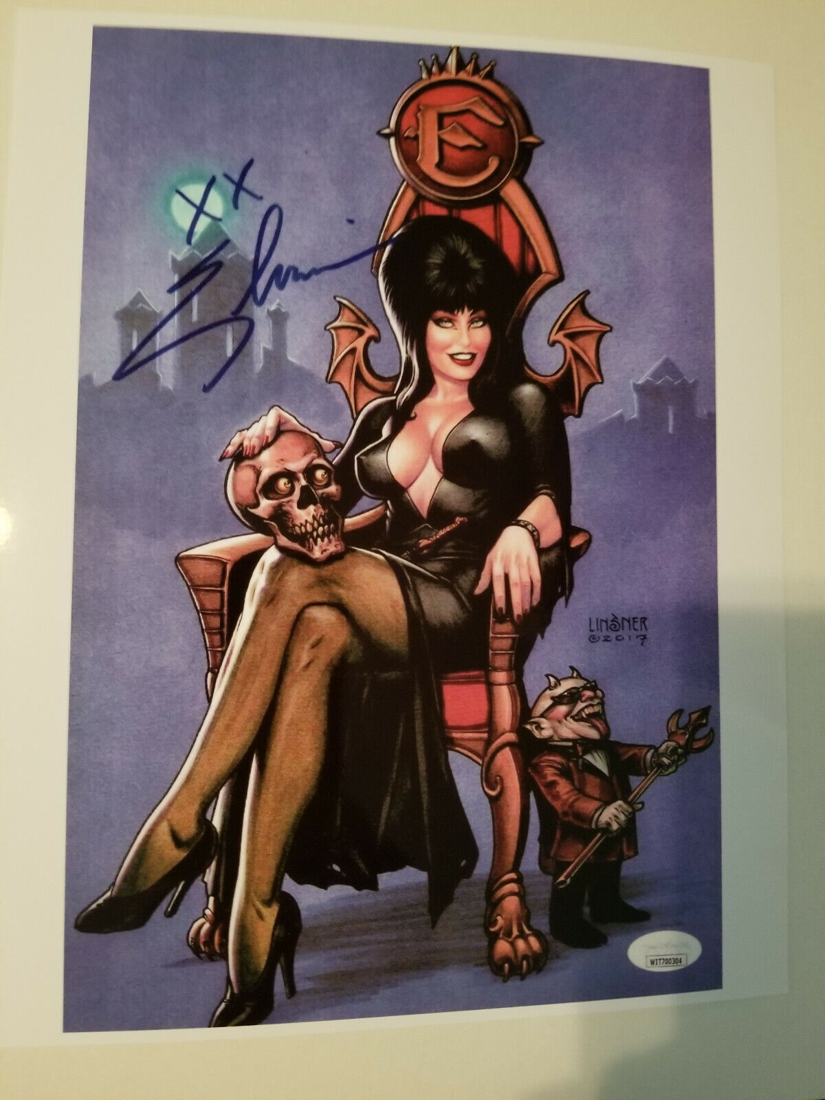 Elvira Signed 8x10 Photo Poster painting RP -  Shipping! Miss of the Dark - Horror