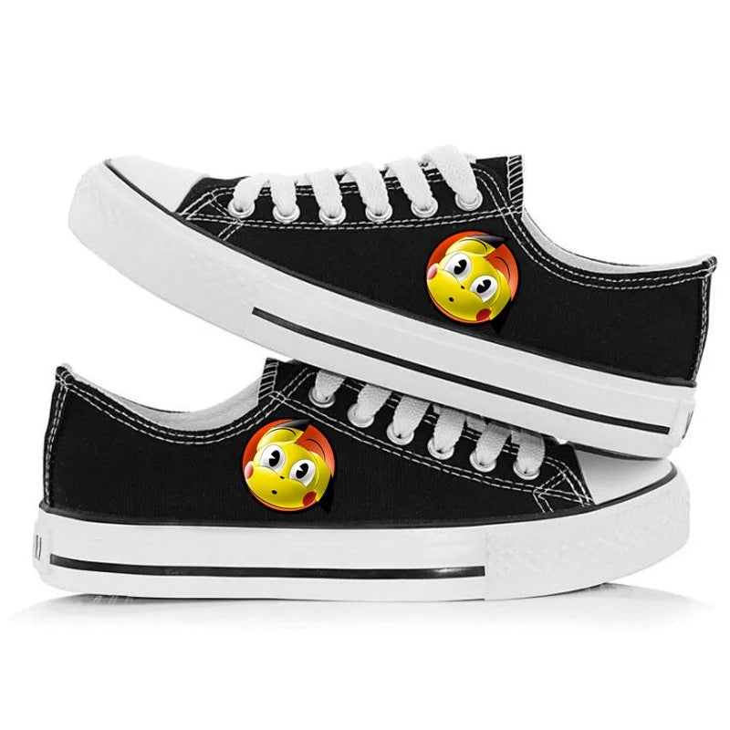 Mayoulove Pokemon Pikachu #8 Casual Canvas Shoes Unisex Sneakers For Kids Adults-Mayoulove