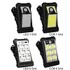 Portable Safety Wall Lights Waterproof LED Solar Motion Sensor Lights USB Charging Outdoor Clip On Solar Lights for Outside Fence Chain Link Camping