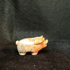 pornhint Pornhint Vintage Zuni Carved Dolomite Pig Fetish