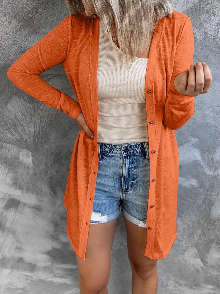 Women's Autumn and Winter Button Cardigan artswardrobe