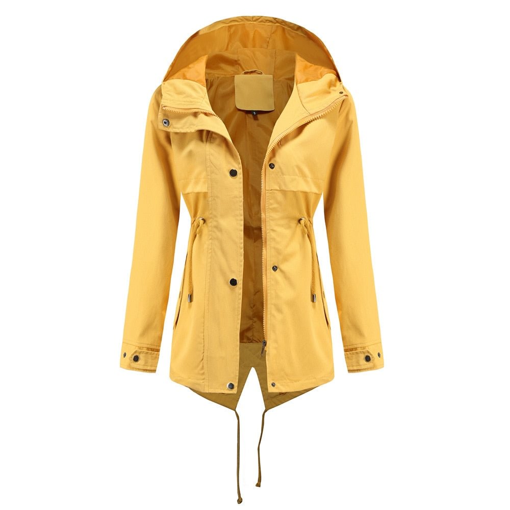 Trench Coat For Women 2021 New Autumn Fashion Long Sleeve Plus Size Overcoat Female Casual Outwear Loose Hooded Windbreaker