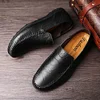 Gioiacombo&trade; Scarpe da uomo in pelle cucite a mano alla moda casual