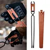 BBQ Charcoal Clips Carbon Steel Long Handle Fire Poker Outdoor Camping BBQ Tools