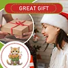 Xmas Acrylic Shaking Head 5D DIY Diamond Art Tabletop Decorations for Home (Cat)