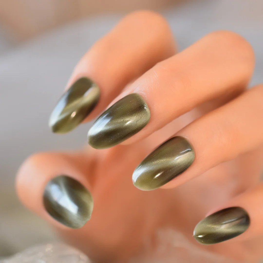 French Tip Gorgeous Ladies Fingernail Devorative Fasle Nails With Glue Tape Full Form Reusable Fake Nails Designer-Nail Inspo