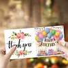 uk.everydayedeals 6Pcs DIY Diamond Painting Greeting Card - Christmas Happy Birthday