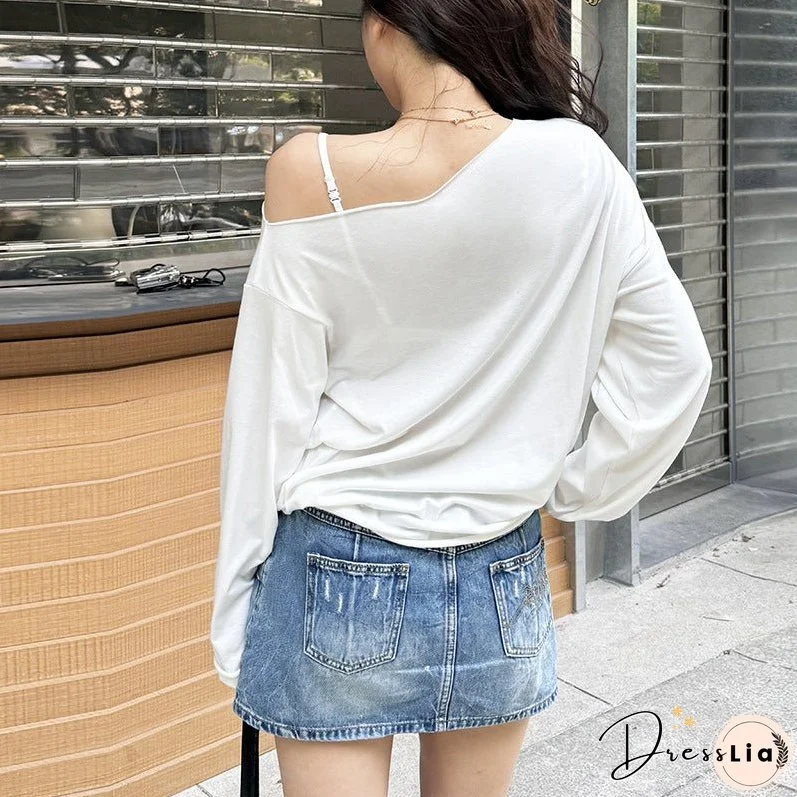 Women's Summer Fashion Printed Loose Long Sleeves Blouses