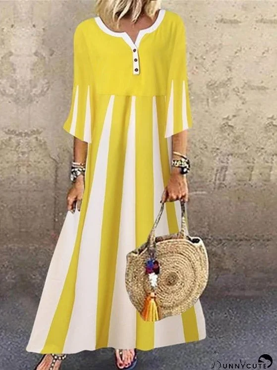 Versatile Chic Button-Up Short Sleeve Dress