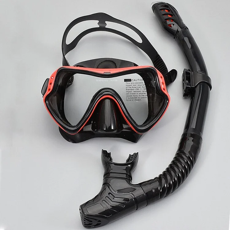 Diving Mirror Breathing Tube Set for Men and Women New Adult Large Frame Silicone Face Mirror Swimming Submarine Mask