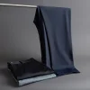 Summer Men's 2023 New High Elastic Quick Dry Ice Silk Straight Suit Pants