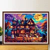 (60*40cm)Halloween Horror Night  - Full Round Drill Diamond Painting