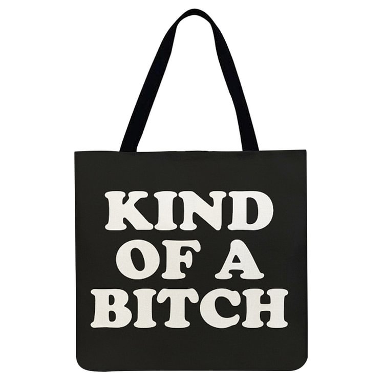 Alphabet - Linen Tote Bag