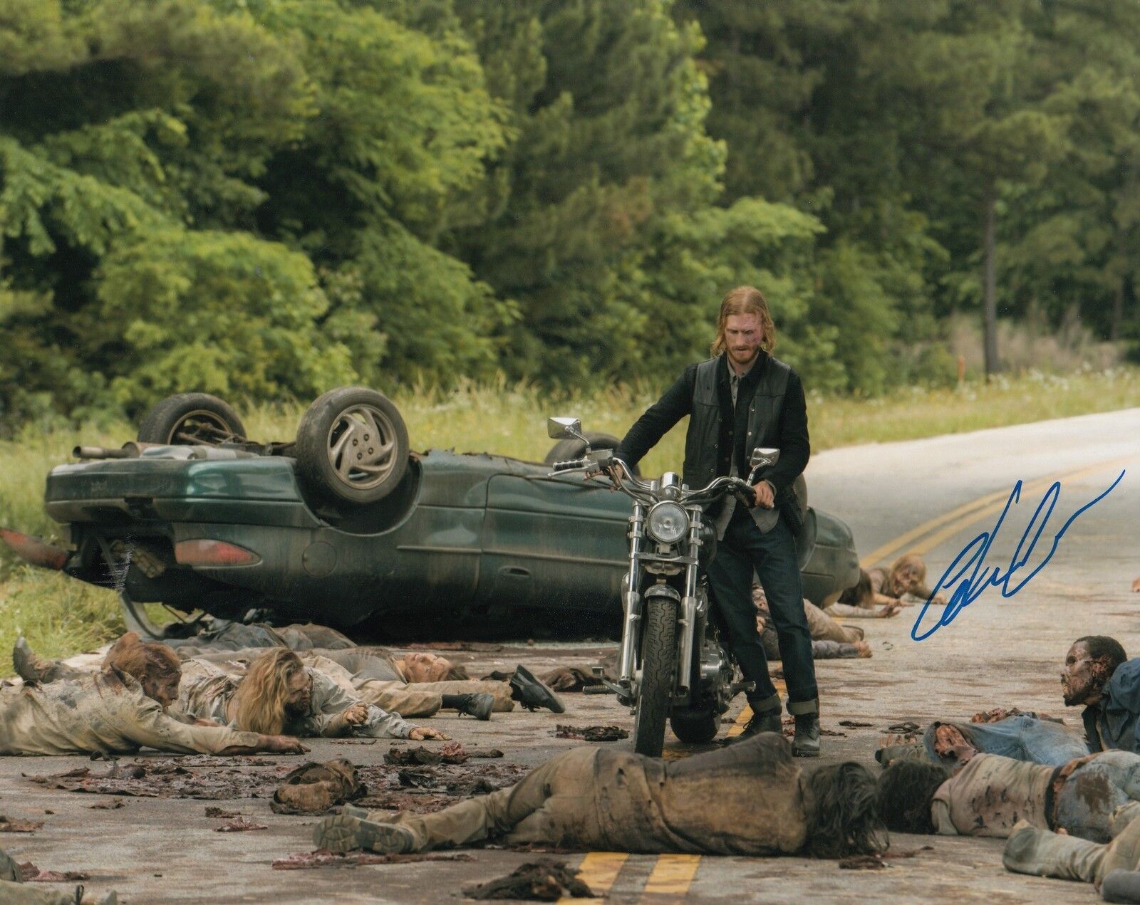 AUSTIN AMELIO signed (THE WALKING DEAD) TWD 8X10 Photo Poster painting *DWIGHT* W/COA #4