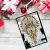 Indian Wolf Special Shaped A5 5D DIY Diamond Art Painting Notebook Kit