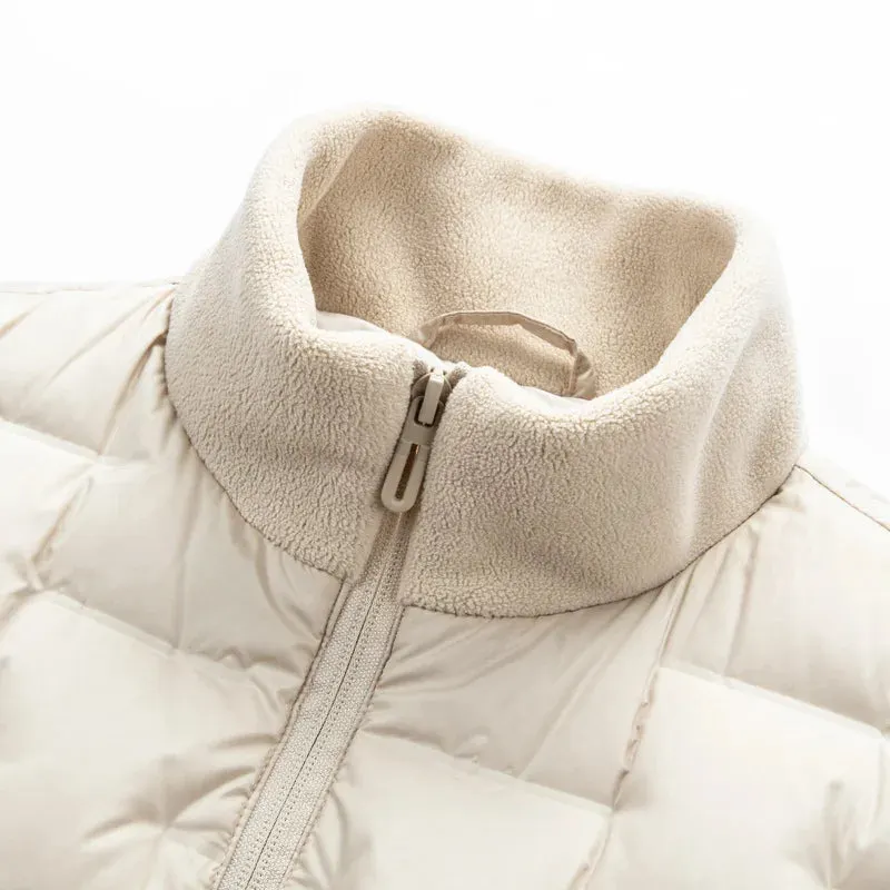 Men's Quilted Jacket &ndash; Fleece-Sleeve Insulated Hybrid Layer &ndash; view 2