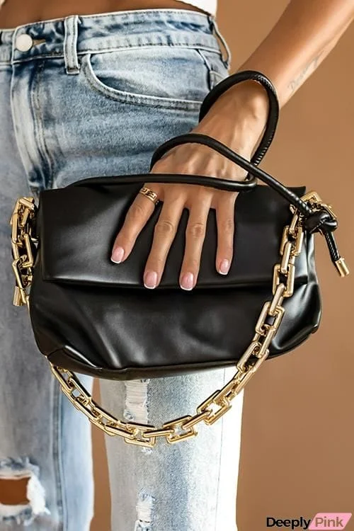 Fold Over Chain Purse