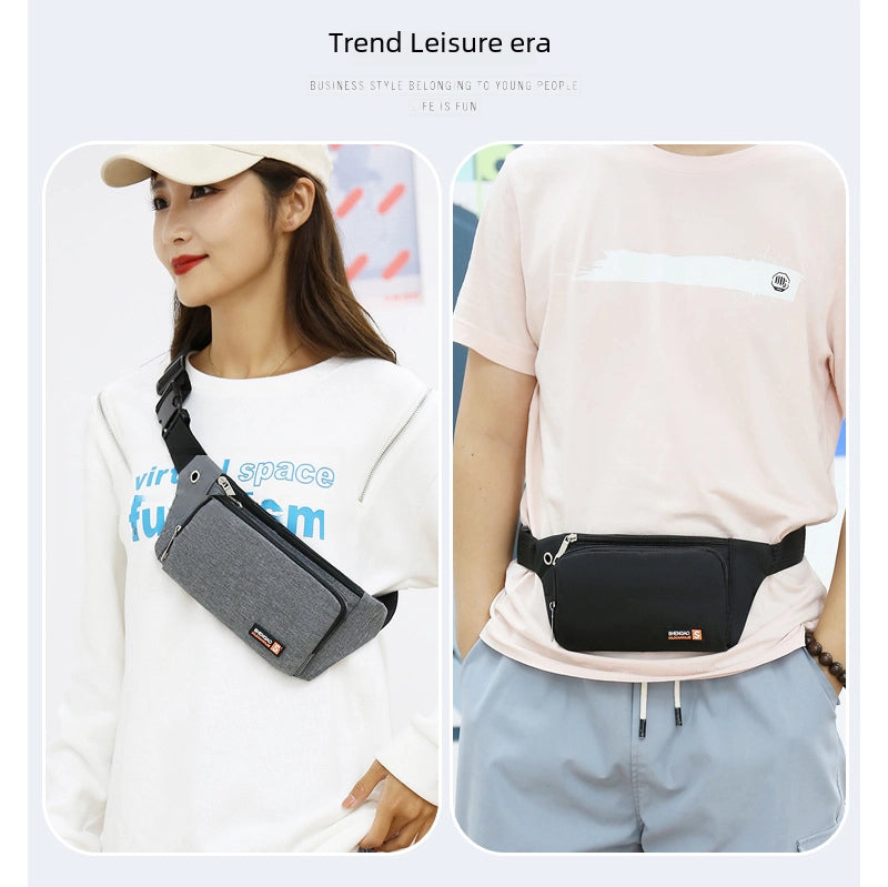 Sports Waist Bag Women’s Mobile Phone Bag Men’s Multifunctional Running Fitness Outdoor Leisure Waist Bag Cash Collection Fashion Waist Bag