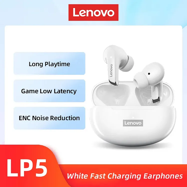 Lenovo LP5 Wireless Bluetooth Earbuds HiFi Music Earphone With Mic Headphones Sports Waterproof Headset