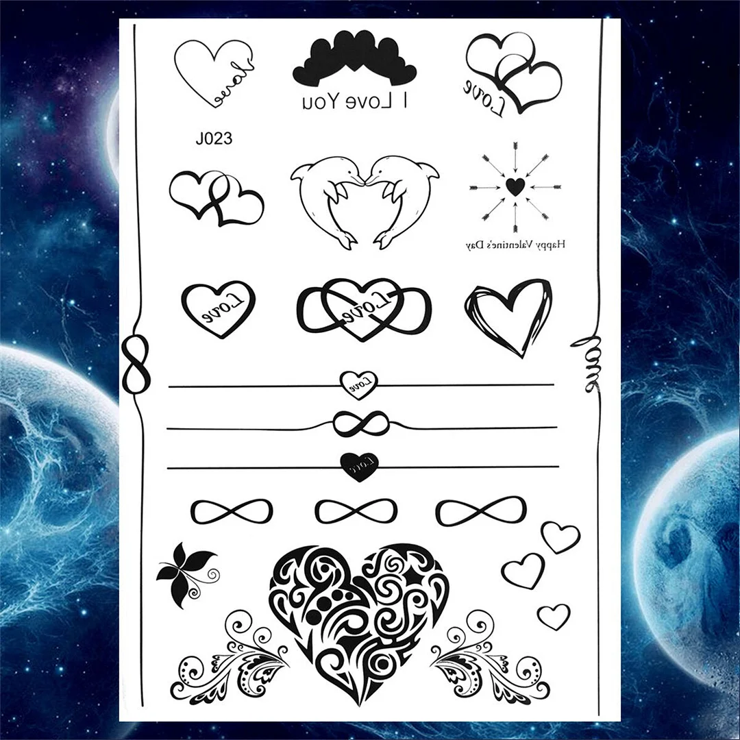 Body Art Henna Temporary Tattoos For Women Adult Fake Mandala Flower Tattoo Sticker Feather Butterfly Black Tatoos Leg Feet Foot