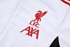 Joyfball 2025/2026 Kids Size Liverpool Long Zipped Jacket White Soccer Jersey 1:1 Thai Quality 