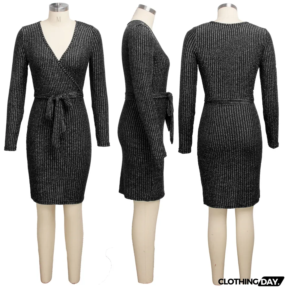 Sexy Fashionable Hot V-neck Dress