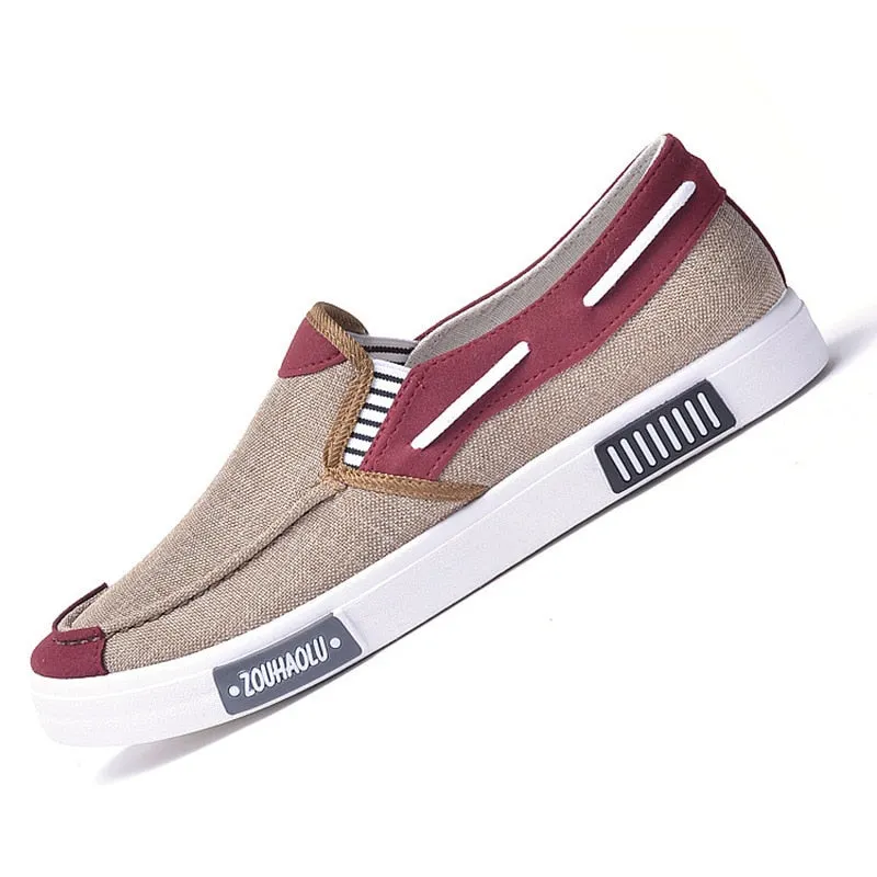 New 2021 Summer Men Canvas Shoes Espadrilles Breathable Casual Shoes Men Loafers Comfortable Ultralight Lazy Boat Shoes