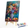 (US Local)Flower-Paint By Numbers Kit(40x60cm)