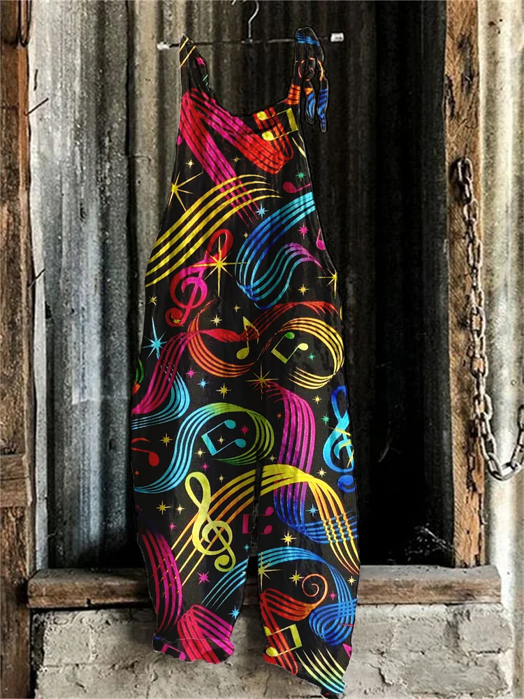 Colorful pattern jumpsuits