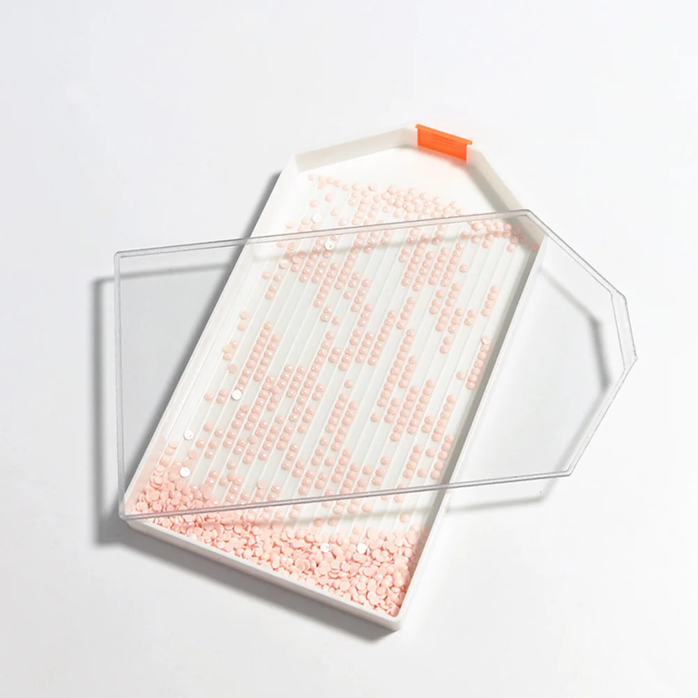 DIY Diamond Painting Point Drill Tray Storage with Cover Embroidery Tools