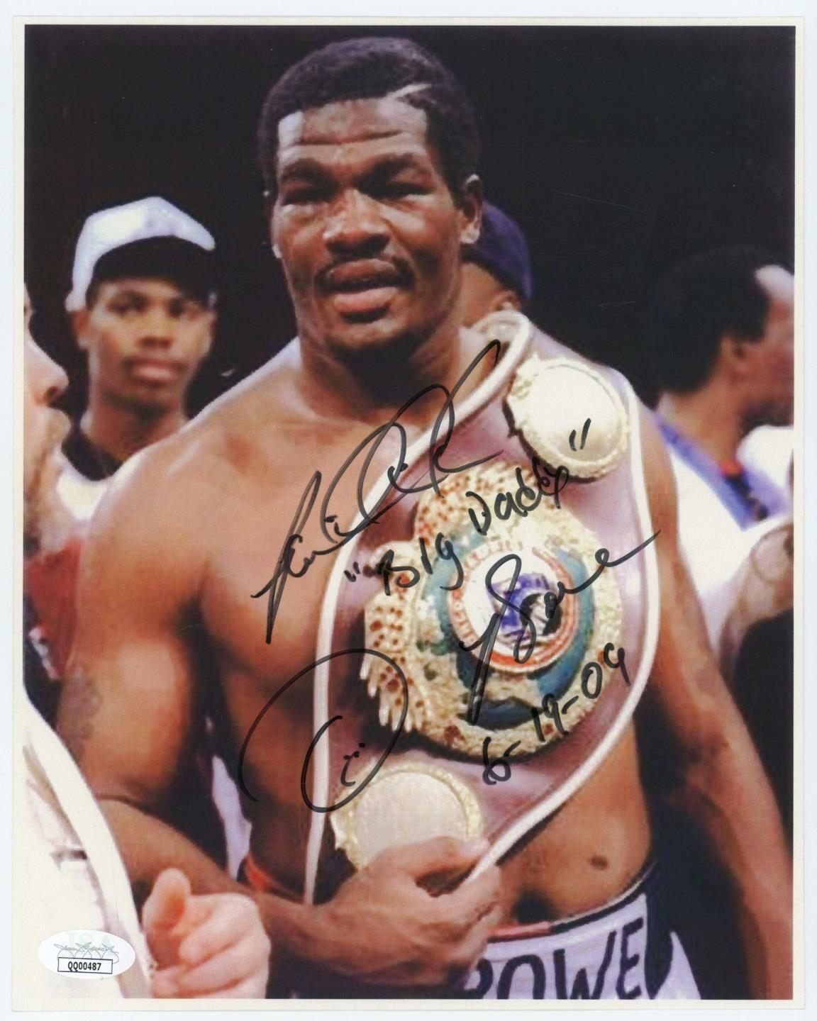 Riddick Bowe Boxer Autographed Signed 2009 8x10 Photo Poster painting JSA COA Authenticated