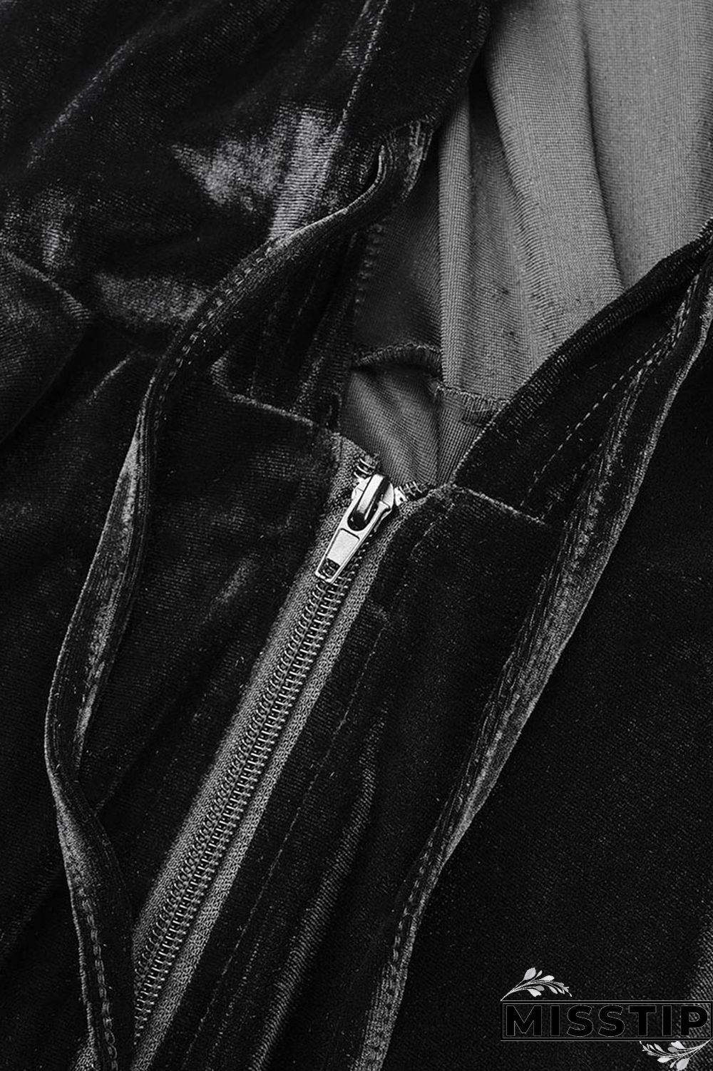 Blue Street Patchwork Solid Draped asymmetrical crop top Straight Long Sleeve Two Pieces